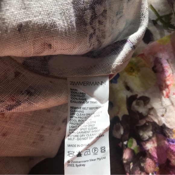 ❌ SOLD❌ Zimmermann Prima Floral Belted Shirtdress - Picture 6 of 16